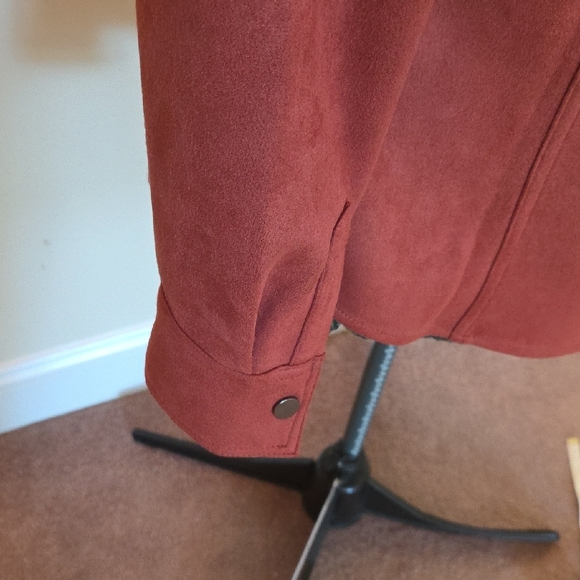 KIM GRAVEL BELLE Rust BROWN Faux Suede - Picture 7 of 9